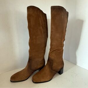 NEW Vince Alejandra Tall Suede Knee Boot in Tan Size: 6